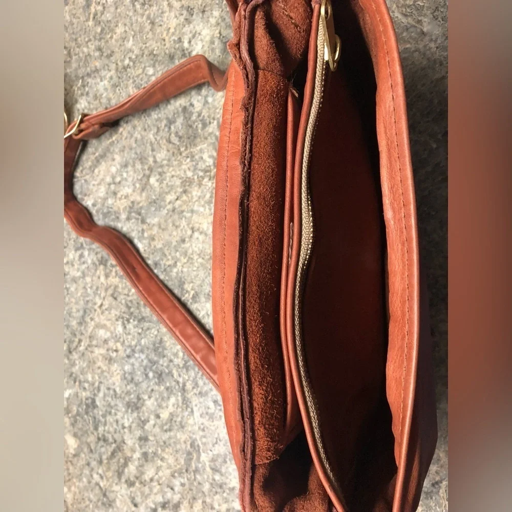 Hell Bent Leather & Silver Brown Bag